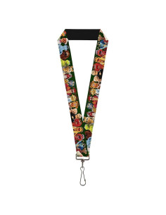 Cordón Lanyard Unisex Adulto Buckle Down Muppets Multicolor
