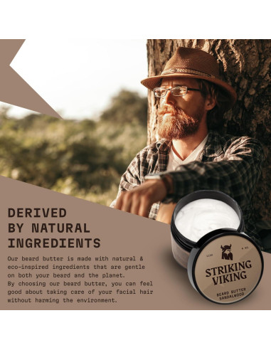 Acondicionador de Barba Striking Viking Sándalo 113g - Hidratante Natural