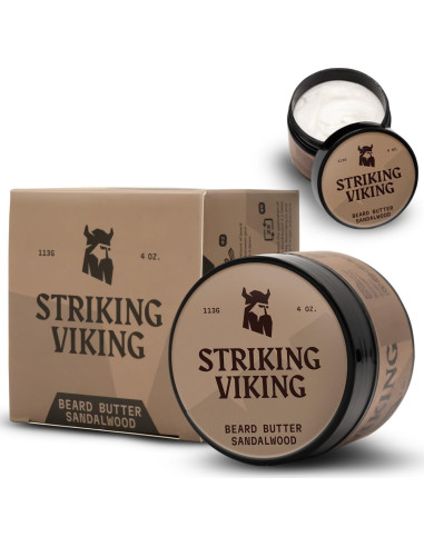 Acondicionador de Barba Striking Viking Sándalo 113g - Hidratante Natural