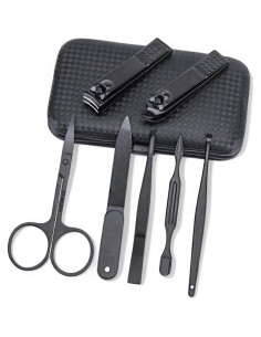 Kit de Manicura y Pedicura 7 Piezas Beauty Power Negro/Rojo 2