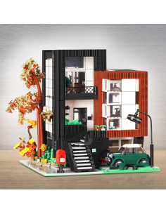 MISINI Kit de Construcción Casa Moderna 3300 Piezas 10205 2