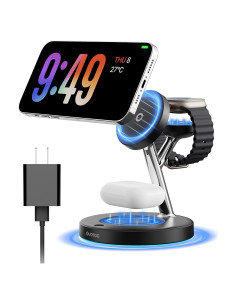 Estación de Carga 3 en 1 Mag-Safe para iPhone 16/15/14/13