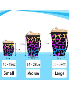 Manga Reutilizable de Neopreno Pardick para Taza 16-18oz 2