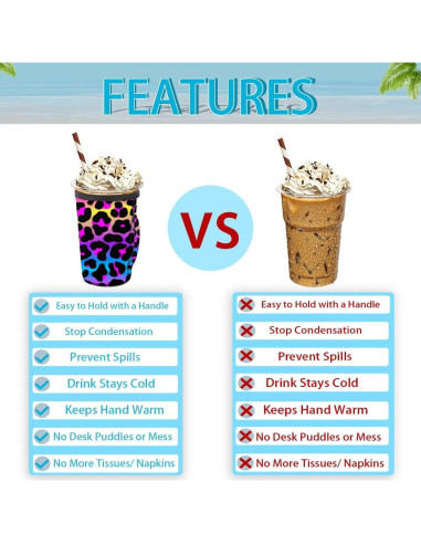 Manga Reutilizable de Neopreno Pardick para Taza 16-18oz