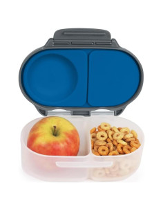 Caja de Snacks b.box Pizarra Azul 2 Compartimentos 355ml