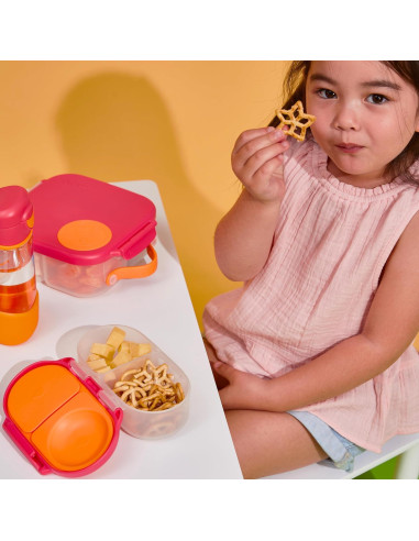 Caja de Snacks b.box Pizarra Azul 2 Compartimentos 355ml