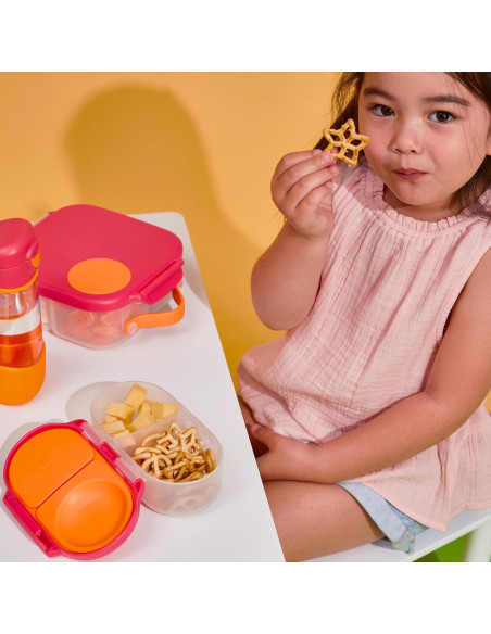 Caja de Snacks b.box Pizarra Azul 2 Compartimentos 355ml