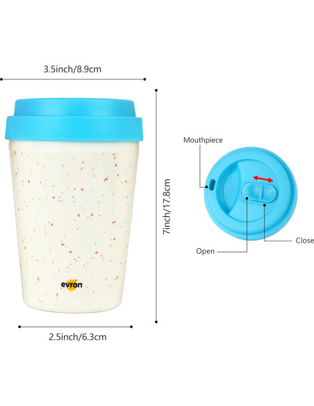 Taza de Viaje Evron Aislada Doble Pared 4 Pack 300ml