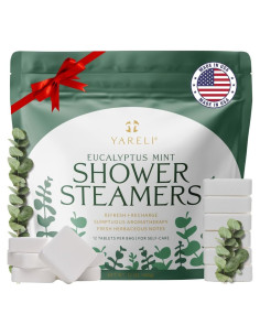 Vaporizadores de Ducha Yareli Eucalipto Menta - Paquete de 12
