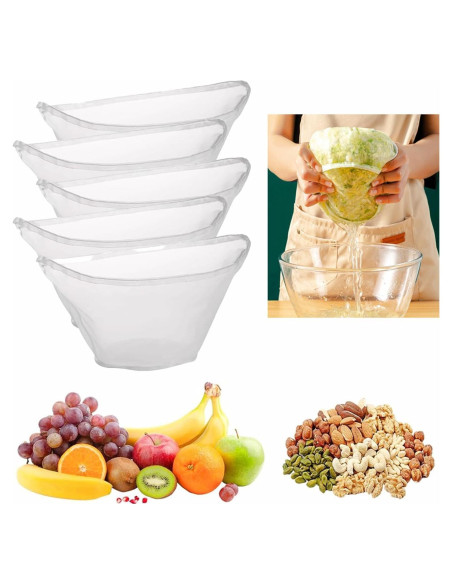 5PCS Bolsas de Tela de Queso RQAMRCU Reutilizables Nylon 5PCS Bolsas de Tela de Queso RQAMRCU Reutilizables Nylon