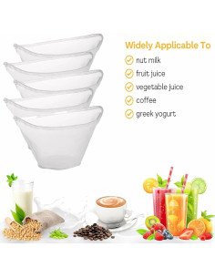 5PCS Bolsas de Tela de Queso RQAMRCU Reutilizables Nylon 2