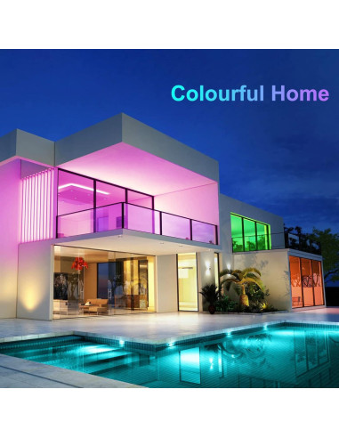 Tira LED RGB CHARKEE 15 m con control remoto 44 teclas