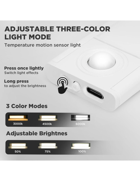Iluminación Bajo Gabinete OMXDG, 36 LED, Sensor Movimiento, 20.32cm Iluminación Bajo Gabinete OMXDG, 36 LED, Sensor Movimiento, 20.32cm