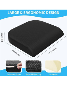 Cojín Grande TranquilRelax de Espuma Suave Antideslizante 2