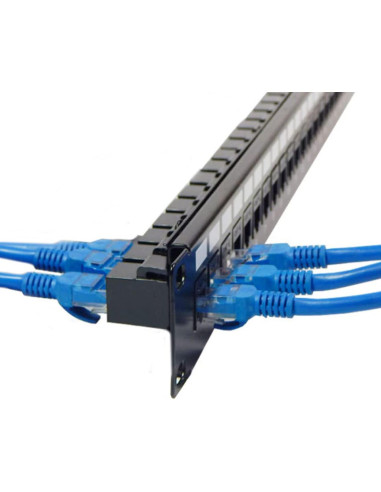 Acoplador Keystone Cat6 RJ45 Tedgetal 10 Unidades Negro