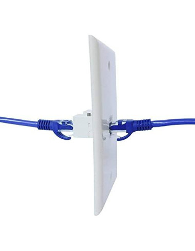 Acoplador Keystone Cat6 RJ45 Tedgetal 10 Unidades Negro