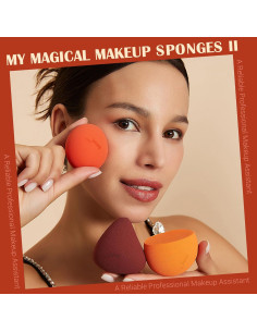 Juego de Esponjas de Maquillaje Jessup SP013 3 Piezas Suaves 2