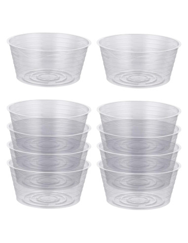 Plato de Goteo Idyllize 10 Piezas 10.4 cm Plástico Claro