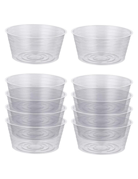 Plato de Goteo Idyllize 10 Piezas 10.4 cm Plástico Claro