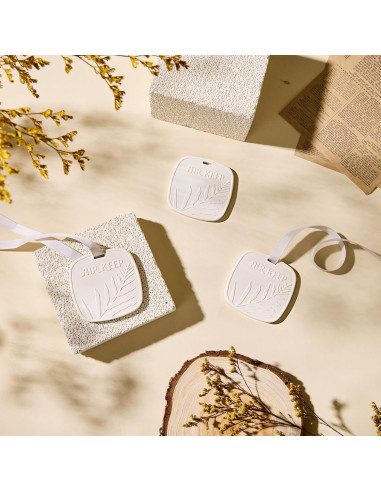 Ambientador de Auto Airkeep Lavanda Eucalipto Cerámica 67g