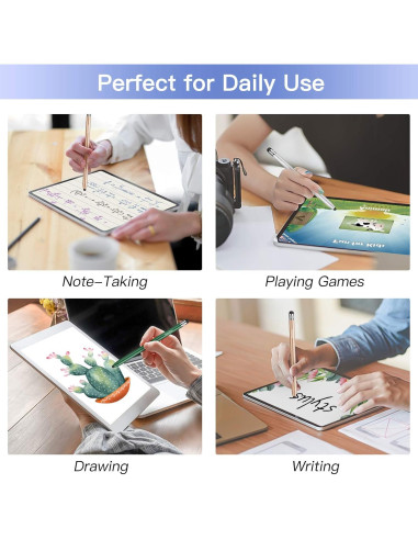 StylusHome Stylus Táctil 2 en 1 con 6 Puntas Reemplazables