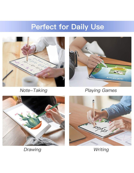 StylusHome Stylus Táctil 2 en 1 con 6 Puntas Reemplazables