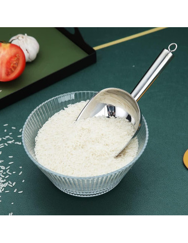 Cuchara para Helado HOMQUEN de Acero Inoxidable 23 cm