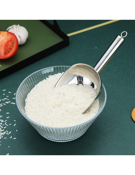 Cuchara para Helado HOMQUEN de Acero Inoxidable 23 cm