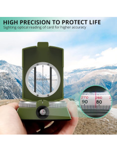 Brújula Multifuncional Vinteam TL909-EMA para Senderismo 2