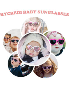 Gafas de sol polarizadas Hycredi Baby corazón 0-24 meses 2