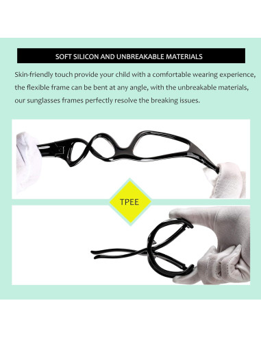 Gafas de sol polarizadas Hycredi Baby corazón 0-24 meses