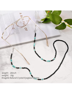 Cadena de Gafas de Moda Knagsfa con Cuentas de Piedra Natural 2