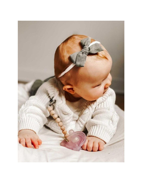 Clip de Chupete de Silicona Ali+Oli Madera Completa 20 cm