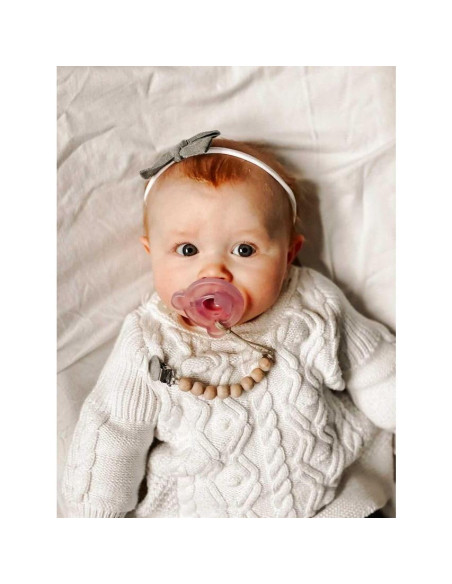 Clip de Chupete de Silicona Ali+Oli Madera Completa 20 cm