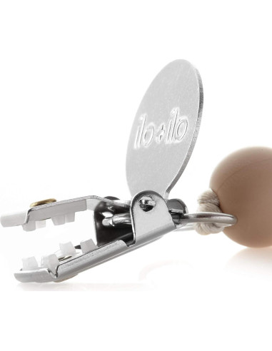 Clip de Chupete de Silicona Ali+Oli Madera Completa 20 cm