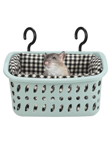 Hamaca para Ratas JWShang Azul, Cesta Colgante Segura 22.1x10.9cm