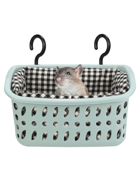 Hamaca para Ratas JWShang Azul, Cesta Colgante Segura 22.1x10.9cm