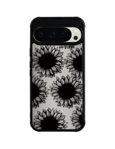 Funda Google Pixel 9 Pro XL Eiyikof Girasol Negra Delgada 2