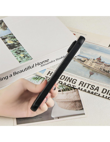 Funda Google Pixel 9 Pro XL Eiyikof Girasol Negra Delgada