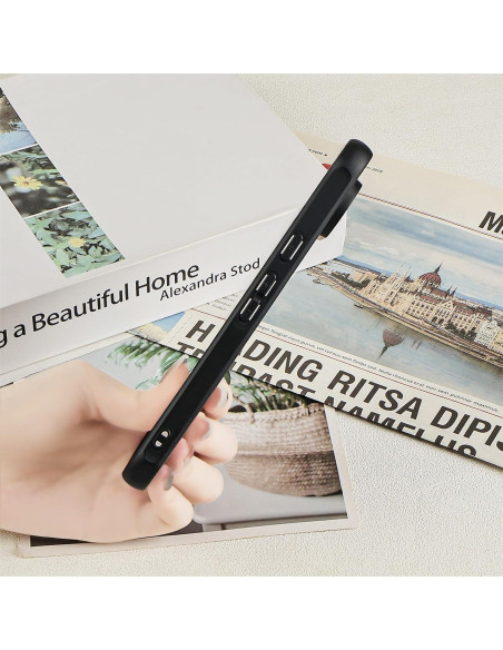 Funda Google Pixel 9 Pro XL Eiyikof Girasol Negra Delgada