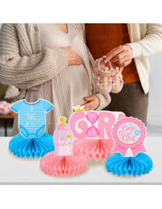 9pcs Decoraciones de Mesa Revelación de Género Bebé RANERVZ 2