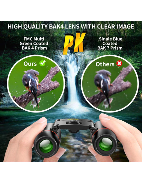 Binoculares compactos POLDR 12X25 para observación