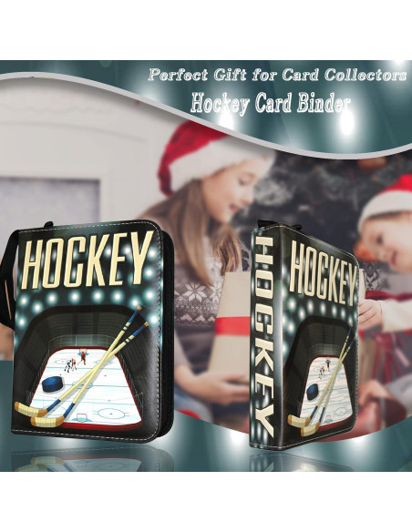 Carpeta de Tarjetas de Hockey Rmannke 400 Bolsillos Portátil