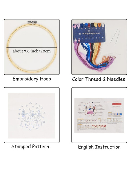 Kit de Bordado LETISH ST-1 para Adultos - Multicolor