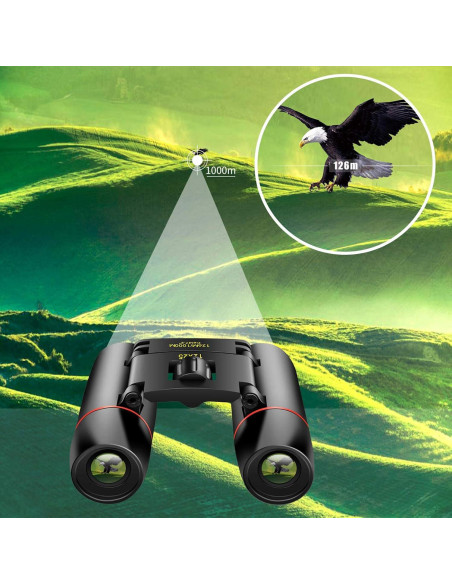 Binoculares compactos POLDR 12X25 para observación