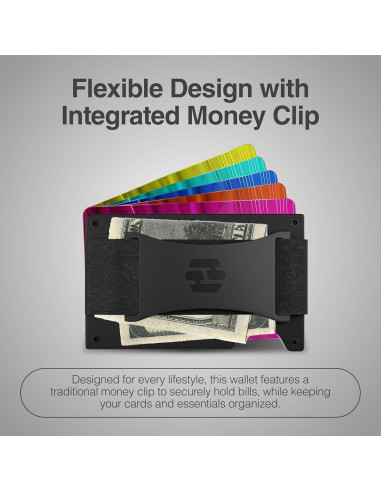 Billetera Hayvenhurst para hombres - Delgada y RFID Negro