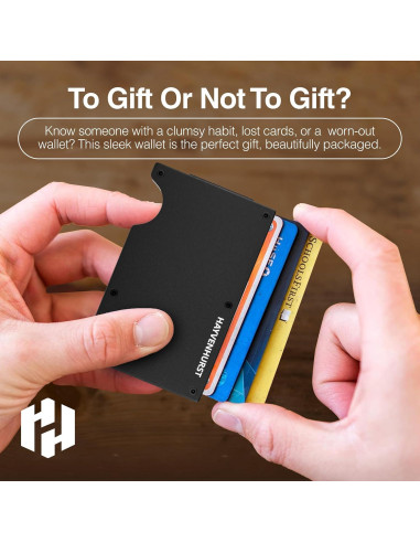 Billetera Hayvenhurst para hombres - Delgada y RFID Negro