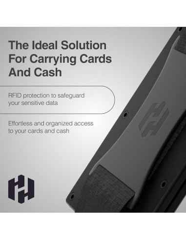 Billetera Hayvenhurst para hombres - Delgada y RFID Negro