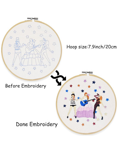 Kit de Bordado LETISH ST-1 para Adultos - Multicolor