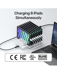 Estación de Carga Unitek 96W 10 Puertos USB Carga Rápida 2